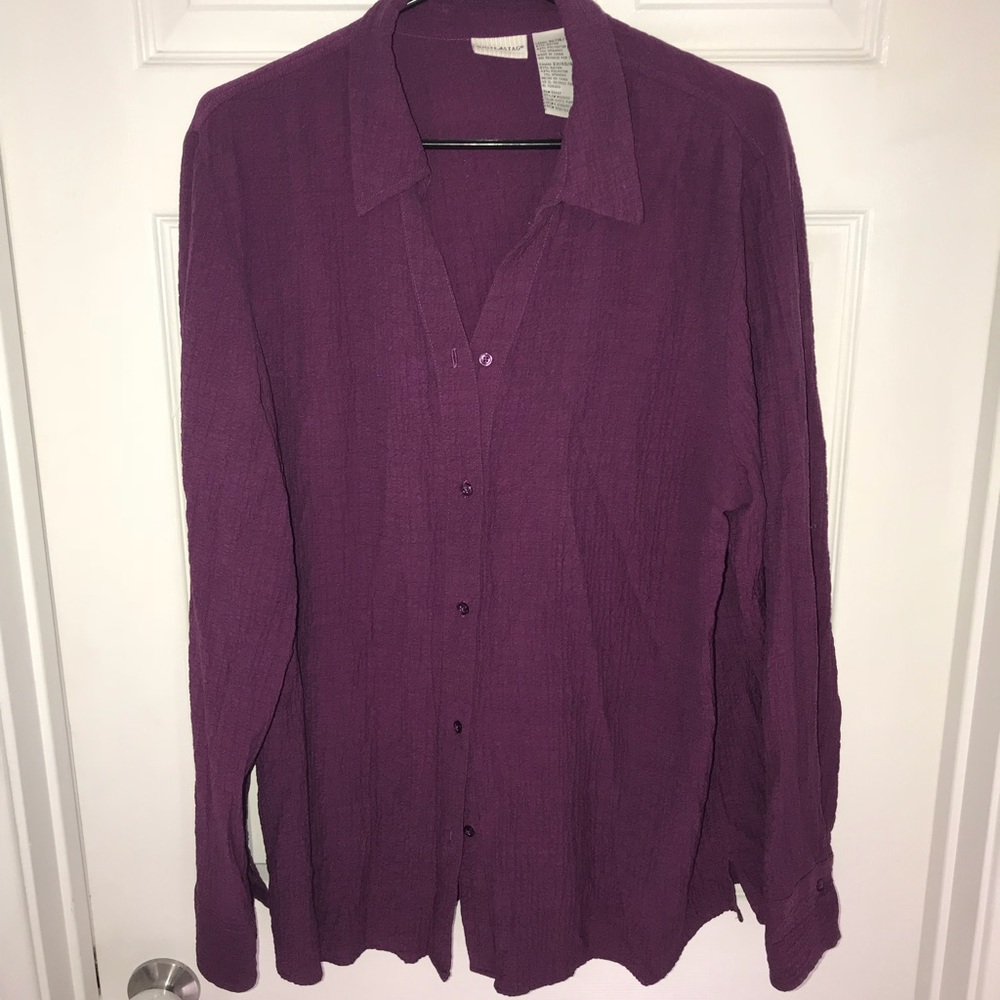 Dressy purple blouse
